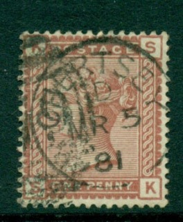 GB-1880-1d-venetian-red-Chertsey-Used-Lot16554