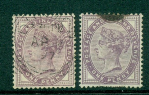 GB-1881-1d-lilac-16-14-dots-pulled-perfs-14-Used-Lot16546