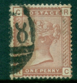 GB-1880-81-QV-Portrait-1d-red-brown-Wmk-Imperial-Crown-RC-FU