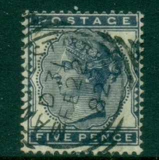 GB-1880-81-QV-Portrait-5d-deep-indigo-Wmk-Imperial-Crown-FU