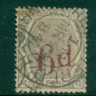GB-1883-QV-Portrait-Surcharge-6d-on-6d-MG-FU