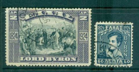 Greece-1924-Death-of-Lord-Byron-FU-lot56146