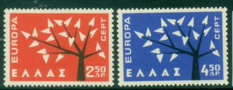 Greece-1962-EUROPA-Stamps-MUH Greece-1962-EUROPA-Stamps-MUH