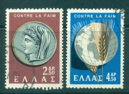 Greece-1963-FFH-Freedom-From-Hunger-MLH-FU-lot56186