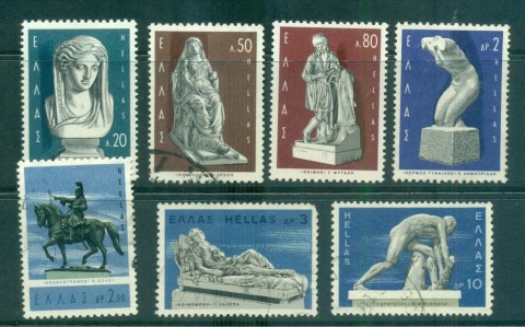 Greece-1967-Modern-Greek-Sculptures-FU-lot56206