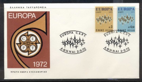 Greece-1972-Europa-Sparkles-FDC