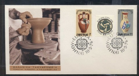 Greece-1976-Europa-Pottery-FDC