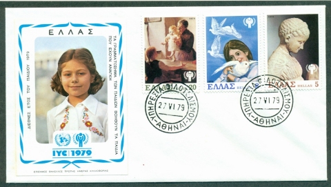 Greece-1979-IYC-International-Year-of-the-Child-FDC-lot31997