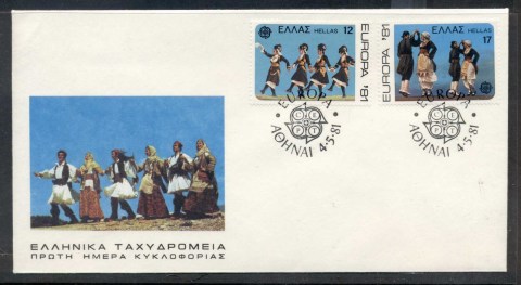 Greece-1981-Europa-Folklore-FDC