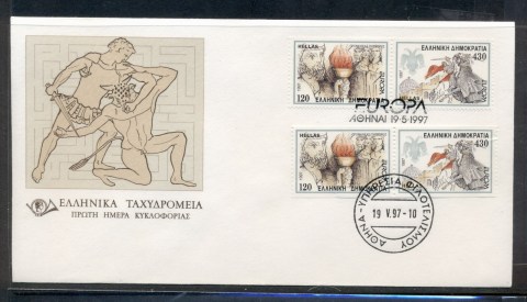 Greece-1997-Europa-Myths-legends-booklet-pr-FDC