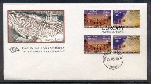 Greece-1998-Europa-Holidays-Festivals-booklet-pr-FDC