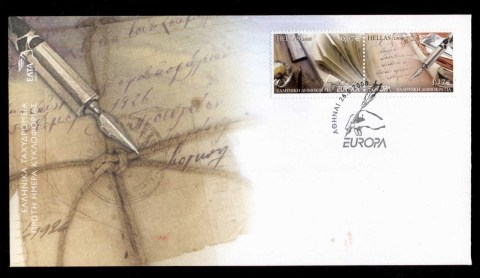 Greece-2008-Europa-The-Letter-FDC