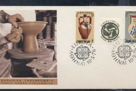Greece-1976-Europa-Pottery-FDC
