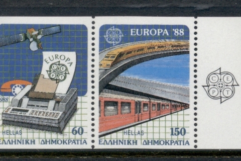 Greece-1988-Europa-Communications-Transport-booklet-pr-MUH