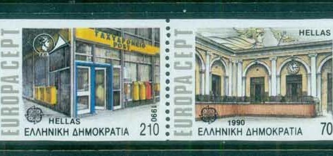 Greece-1990-Europa-booklet-pane-MUH