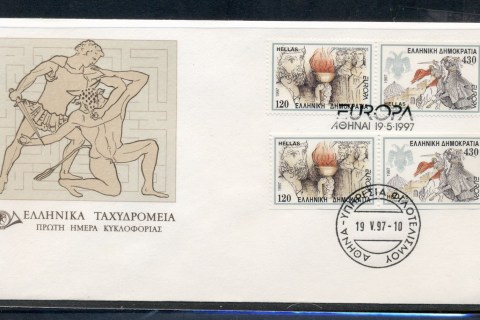 Greece-1997-Europa-Myths-legends-booklet-pr-FDC
