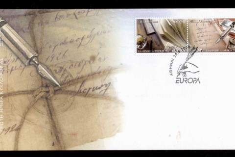 Greece-2008-Europa-The-Letter-FDC