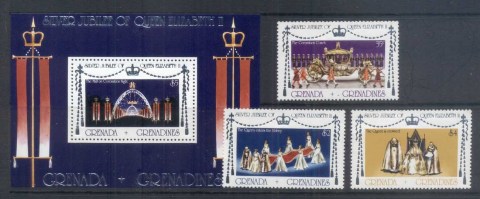 Grenada-Grenadines-1977-QEII-Silver-Jubilee-MS-MUH