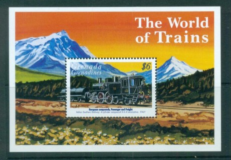 Grenada-Grenadines-1999-World-of-Trains-MS-MUH