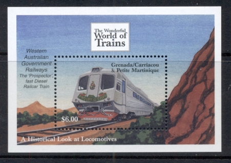 Grenada-Carriacou-Petite-Martinique-1996-Wonderful-World-of-Trains-MS-MUH