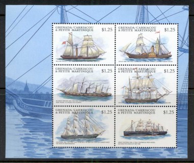 Grenada-Carriacou-Petite-Martinique-1998-Ships-MS-MUH