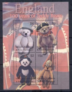 Grenada-Carriacou-Petite-Martinique-2002-100th-Birthday-of-the-Teddy-Bear-MS-MUH