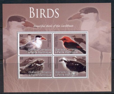 Grenada-Carriacou-Petite-Martinique-2007-Beautiful-Birds-of-the-Caribbean-MS-MUH-4