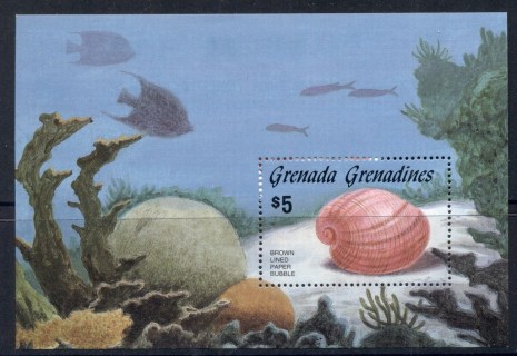 Grenada-Gernadines-1986-Shells-MS-MUH