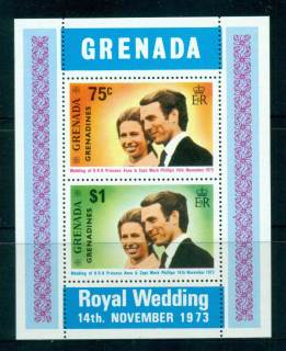 Grenada-Grenadines-1973-Royal-Wedding-Princess-Anne-MS-MUH-lot55088