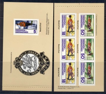 Grenada-Grenadines-1978-QEII-Coronation-25th-Anniversary2xPS-booklet-panes-MUH