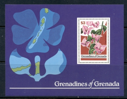 Grenada-Grenadines-1979-Flowers-MS-MUH