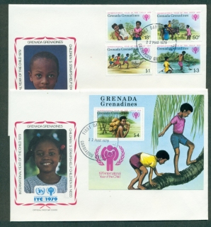 Grenada-Grenadines-1979-IYC-International-Year-of-the-Child-2x-FDC-lot32086