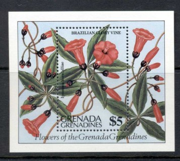 Grenada-Grenadines-1984-Flowers-MS-MUH