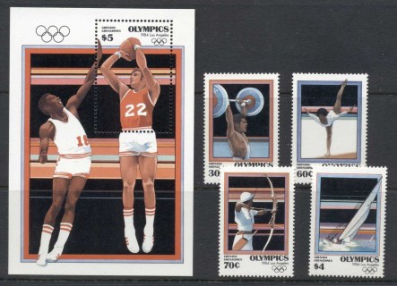 Grenada-Grenadines-1984-Summer-Olympics-Los-Angeles-MS-MUH