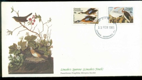 Grenada-Grenadines-1985-Audubon-Birds