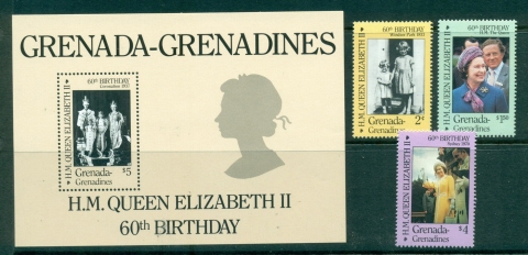 Grenada-Grenadines-1986-QEII-60th-Birthday-MS-MUH-Lot30242