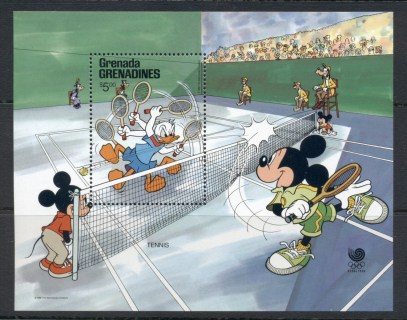 Grenada-Grenadines-1988-Walt-Disney-Tennis-MS-MUH