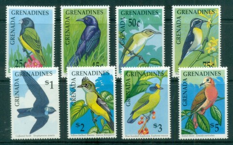 Grenada-Grenadines-1990-Birds-MUH