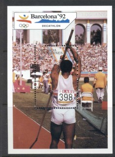 Grenada-Grenadines-1990-Summer-Olympics-Barcelona-Decathlon-MS-MUH