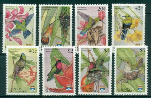 Grenada-Grenadines-1992-Hummingbirds-MUH