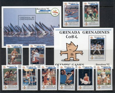 Grenada-Grenadines-1992-Summer-Olympics-Barcelona-2xMS-MUH