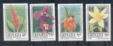 Grenada-Grenadines-1993-Flowers-4-8-MUH