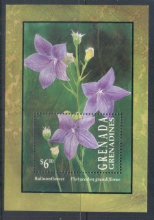 Grenada-Grenadines-1993-Flowers-MS-Balloonflower-MS-MUH