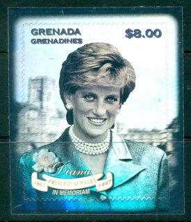 Grenada-Grenadines-1998-Princess-Diana-in-Memoriam-Holographic-foil-MUH