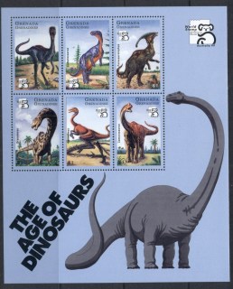 Grenada-Grenadines-1999-Prehistoric-Animals