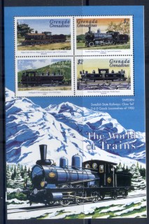 Grenada-Grenadines-1999-The-World-of-Trains-MS4-MUH