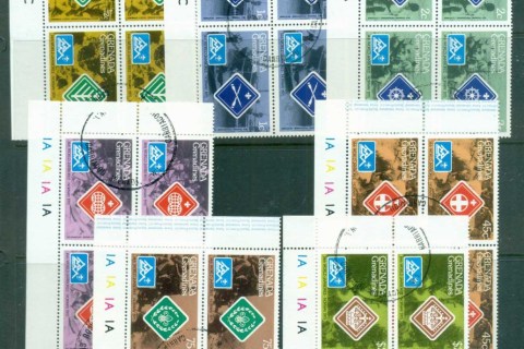 Grenada-Grenadines-1975-Scouts-Blks4-CTO