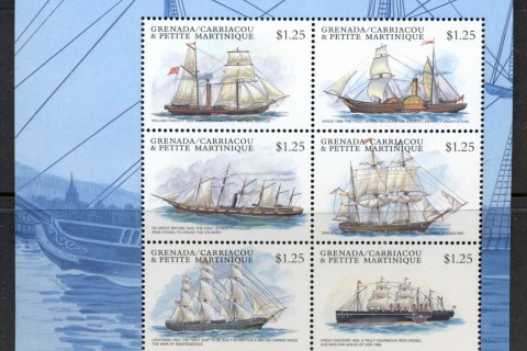Grenada-Carriacou-Petite-Martinique-1998-Ships-MS-MUH