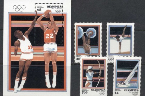 Grenada-Grenadines-1984-Summer-Olympics-Los-Angeles-MS-MUH