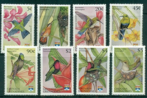 Grenada-Grenadines-1992-Hummingbirds-MUH